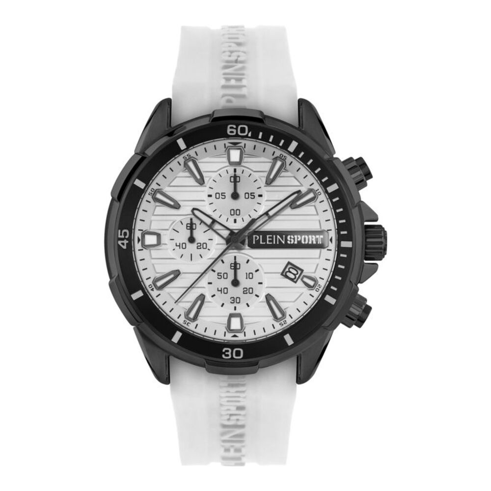 Plein Sport Impact Chronograph Watch Black Mens